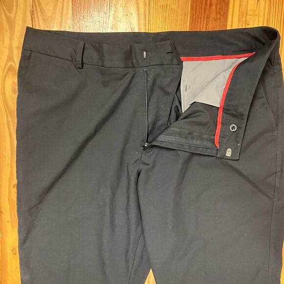 Under Armour Golf Work Pants Mens 38X30 Actual 40”Black Straight Leg Activewear - Picture 13 of 16